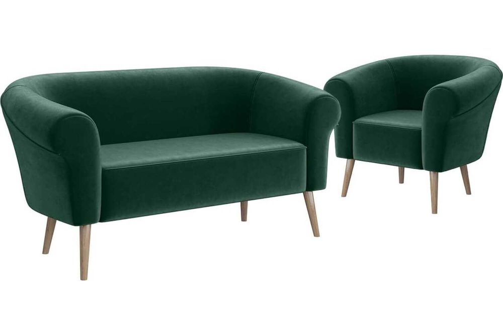 Sofa tapicerowana dwuosobowa do salonu na nóżkach skandynawska ESPER