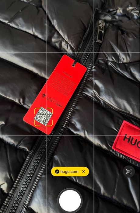 Куртка Hugo Boss чорна чоловіча куртка хюго босс чорна чоловіча