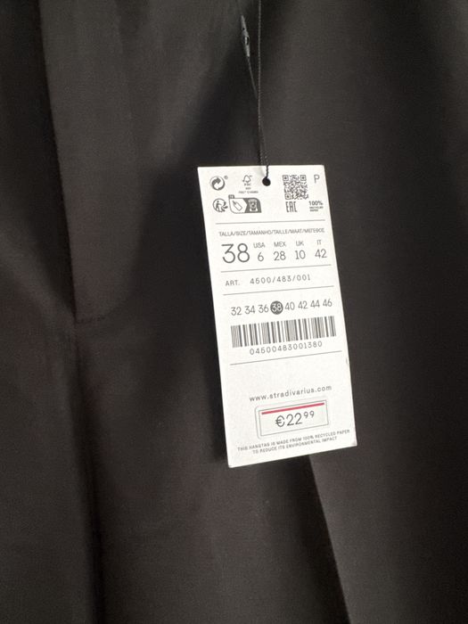 Spodnie szerokie na kant Stradivarius  r.38