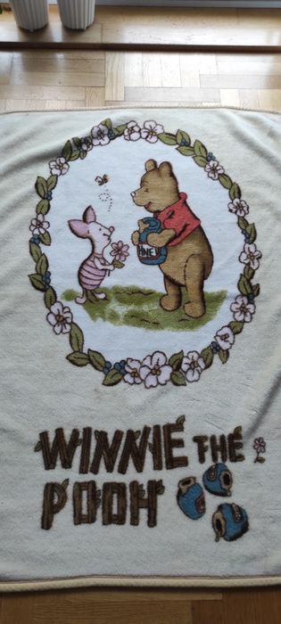 Gruby Koc dziecięcy z Kubusiem Puchatkiem i Prosiaczkiem