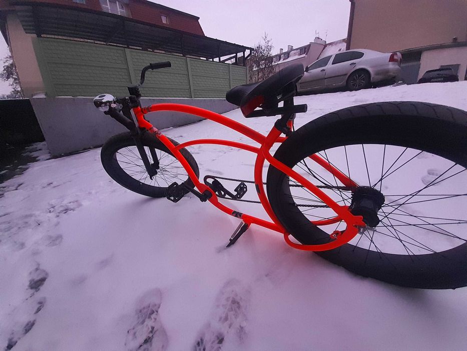 Rower cruiser szeroka stal