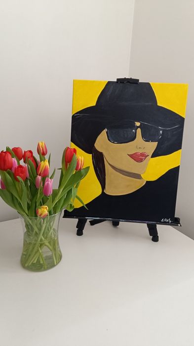 Obraz akrylowy "Red Lips & Sun"