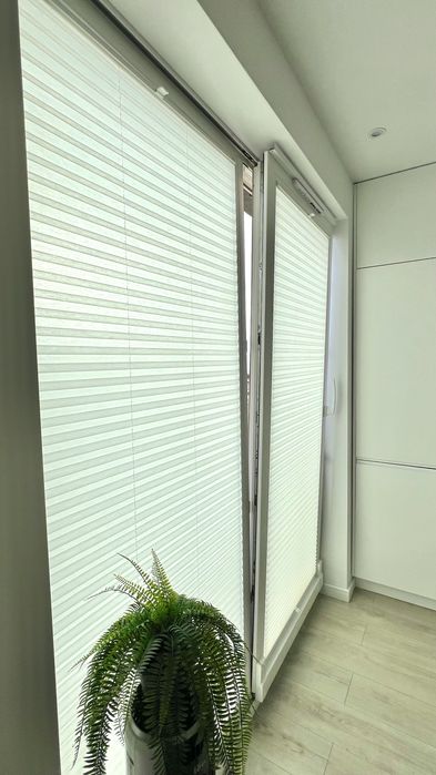 Rolety plisowe beżowe