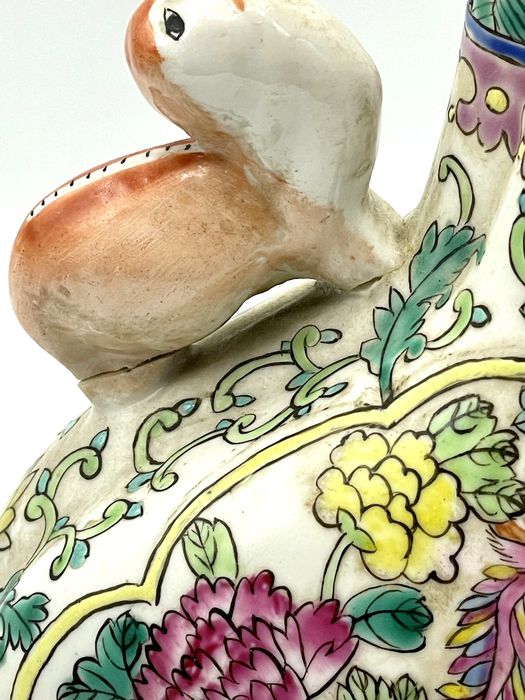 Jarro, vaso de porcelana chinês familia rosa, sec 19 dinastia Qing