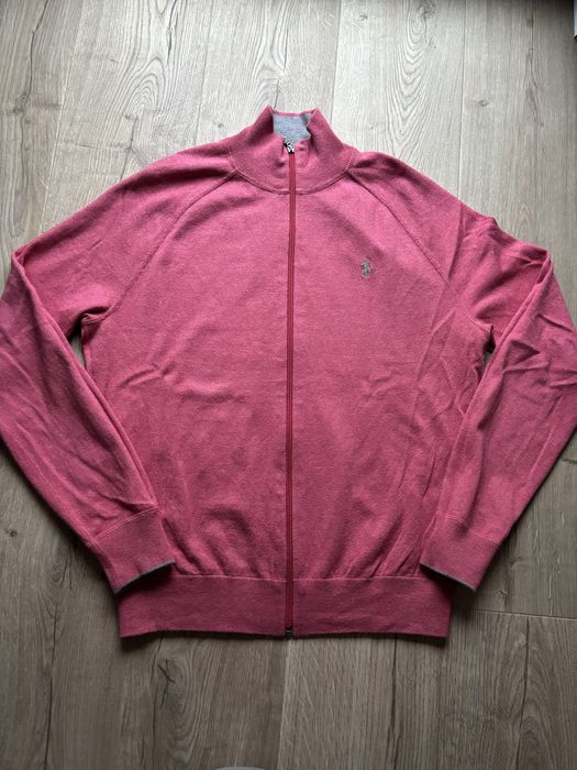 Sweter stójka rozpinany bawełniany męski Polo Ralph Lauren M