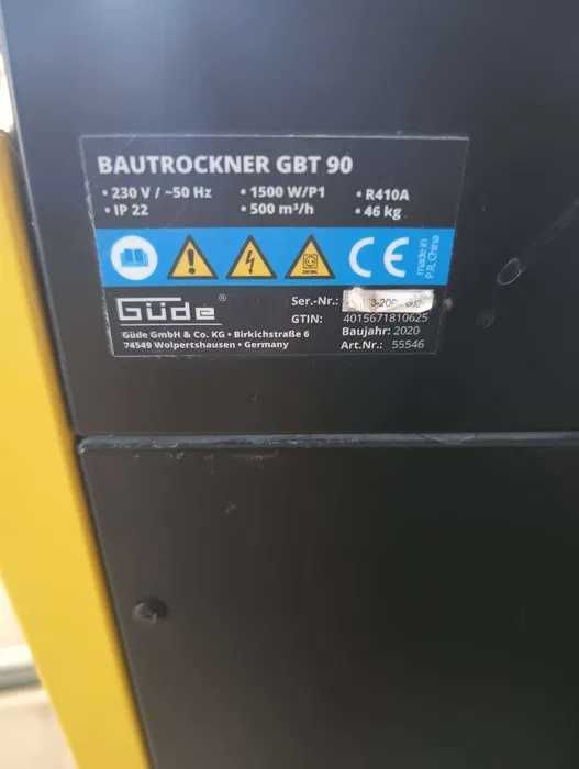 Profesjonalny Osuszacz na budowę Zalanie Usuwanie Wilgoci  500m³/h,