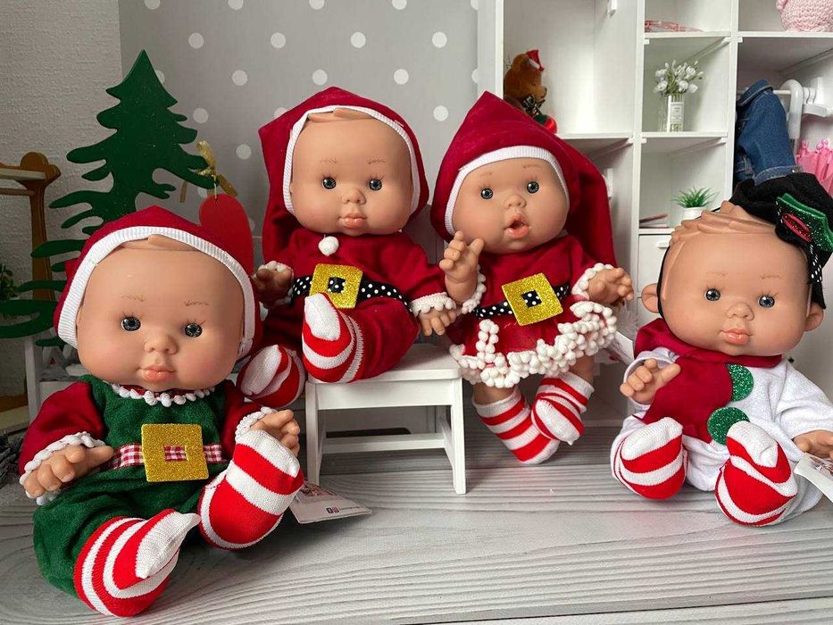 Новорічні пупсики Nenote Cristmas в пакеті Marina&Pau 0944 , 26 см