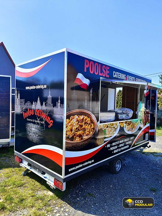 Przyczepa gastronomiczna na zamówienie | Food Truck | Gotowy Biznes | CCD Modular