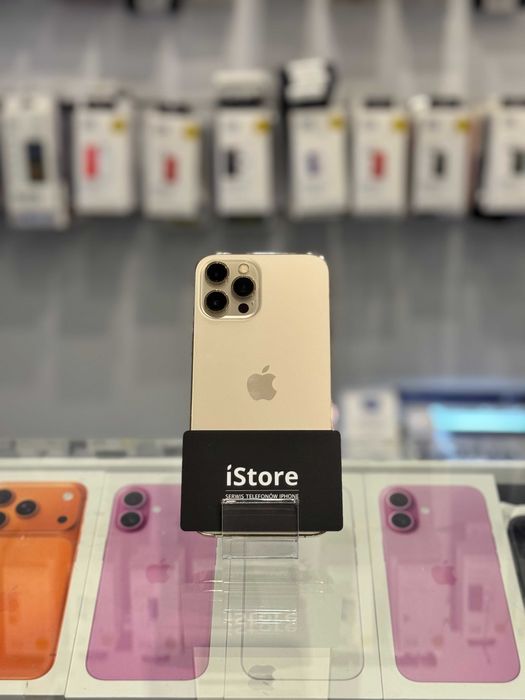iPhone 12 PRO MAX • 128 GB • GOLD • 100% NOWA bateria • GWARANCJA •