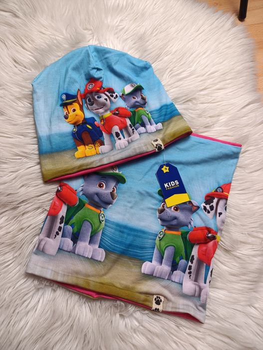 Nowy Komplet czapka + komin Psi Patrol