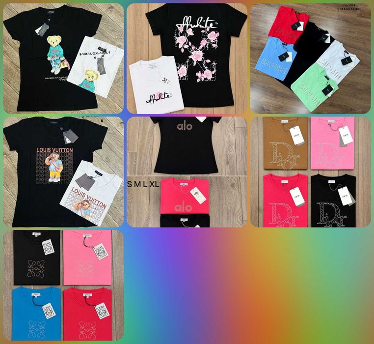 Koszulka Shirt koszulki kenzo ralph damskie Louis Vuitton Premium S-XXL