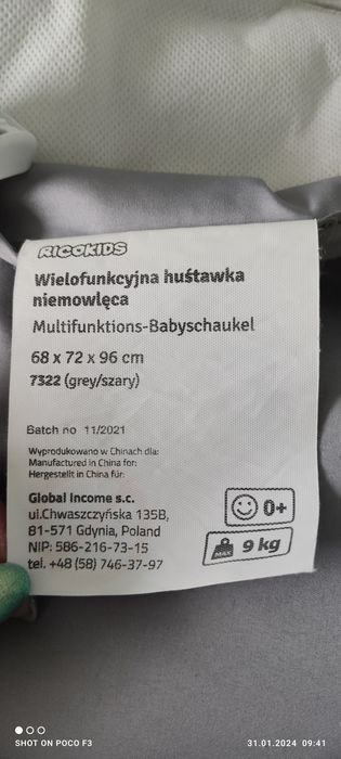 Leżaczek Bujaczek Ricokids