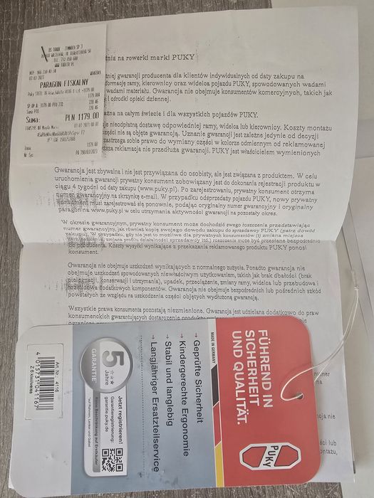 Rower  chłopięcy Puky