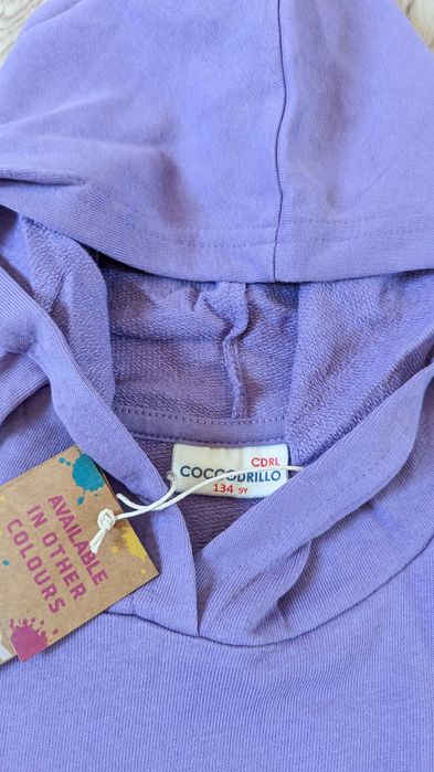 Nowa bluza dziewczęca fioletowa Coccodrillo 134