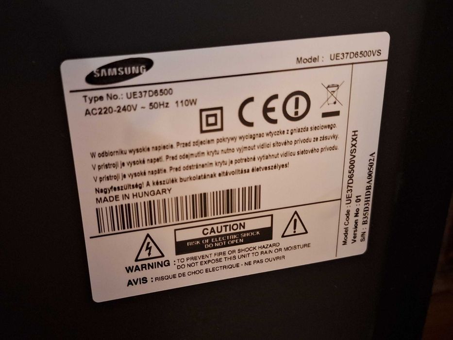 Samsung UE37D6500 - płyta główna