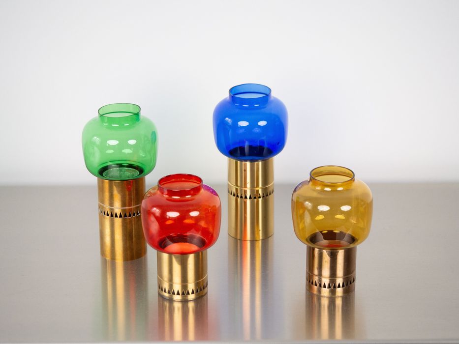 4 vintage świeczniki Lotta proj. Hans-Agne Jakobsson, AB Granhaga