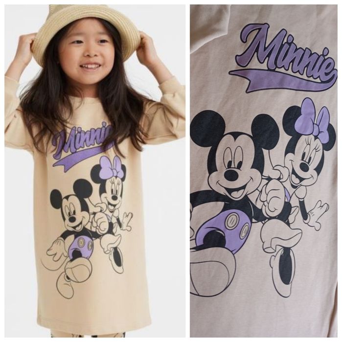 H&M 7-8l nowa dresowa sukienka DISNEY z myszką Miki