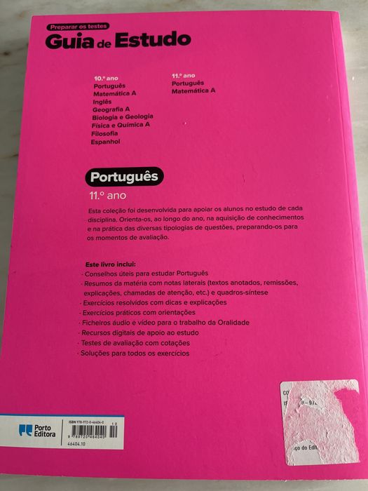 Guia de Estudo Português - Preparar os testes - 11 ano