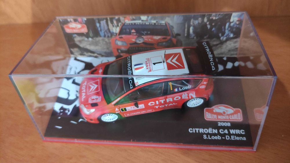 Miniatura LOEB Citroen C4 WRC Rally Monte Carlo 1/43