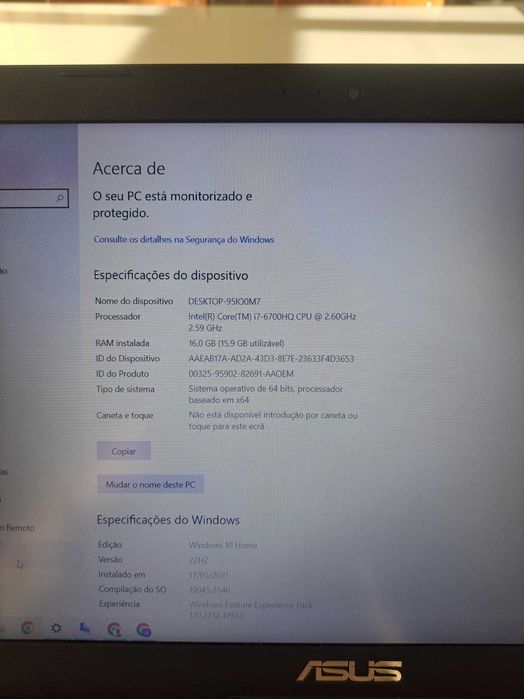Portátil ASUS ROG GL552VW | Laptop64730023922305123