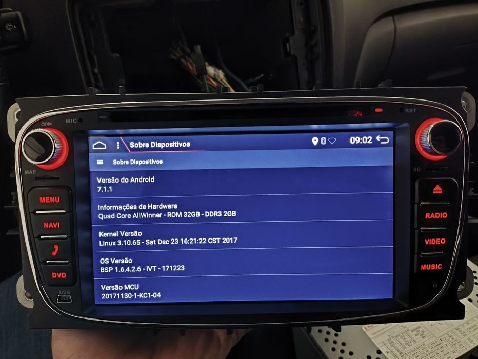 Rádio android ford