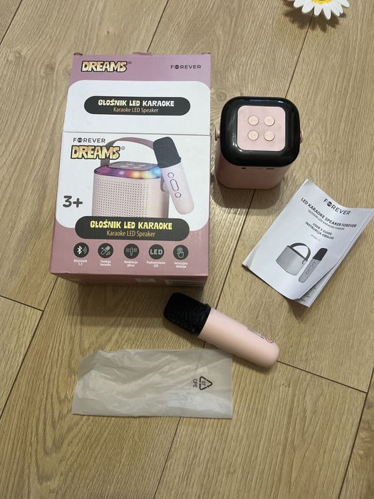 Głośnik led karaoke mikrofon dla dzieci forever