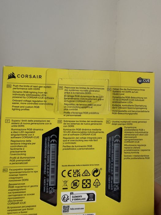Corsair RAM 64GB (32GB x2) DDR5 SELADO