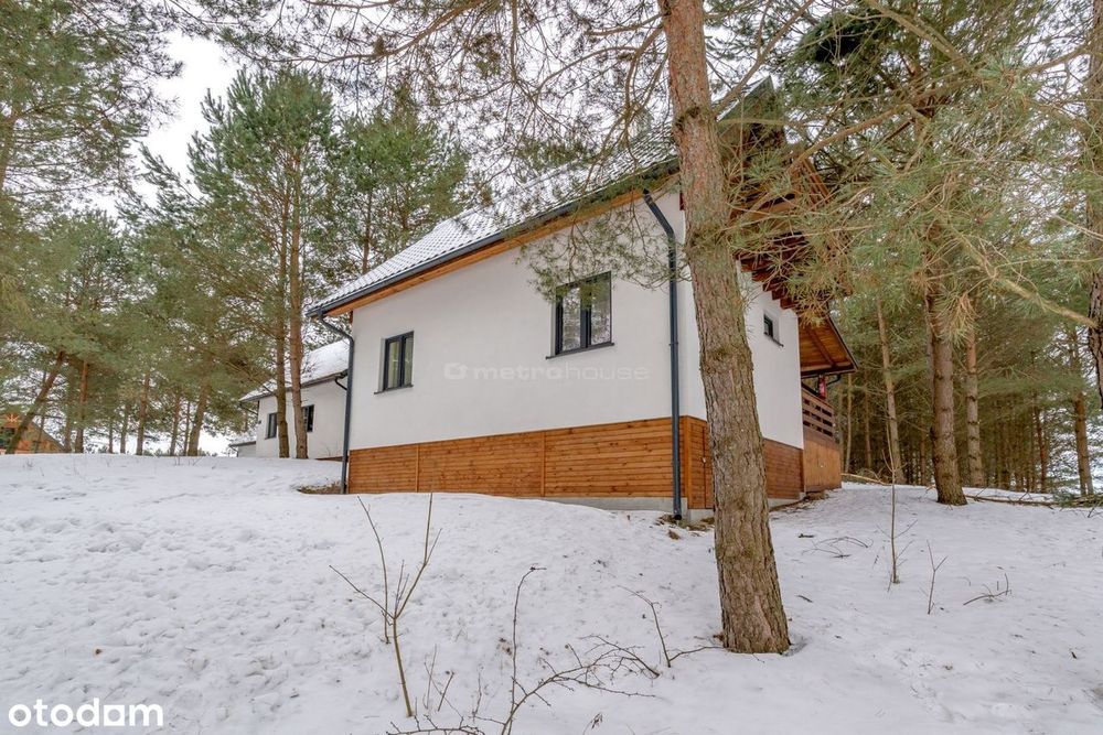 Dom w pięknej okolicy nad cichym jeziorem