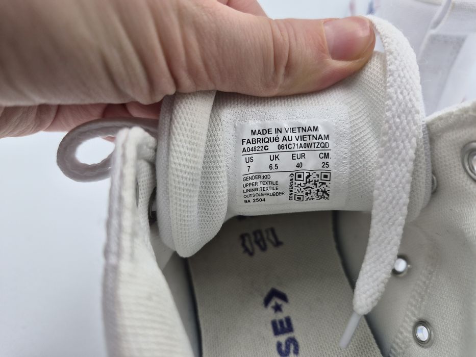 Trampki białe converse 40
