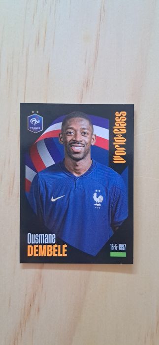 Cromo futebol de Ousmane Dembele(World Class)da Panini