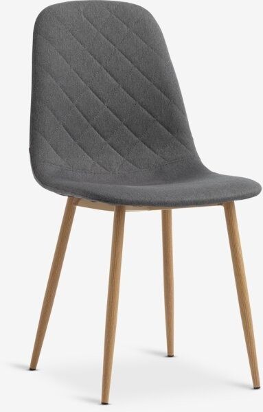 Krzesło JONSTRUP asfalt/naturalny dąb