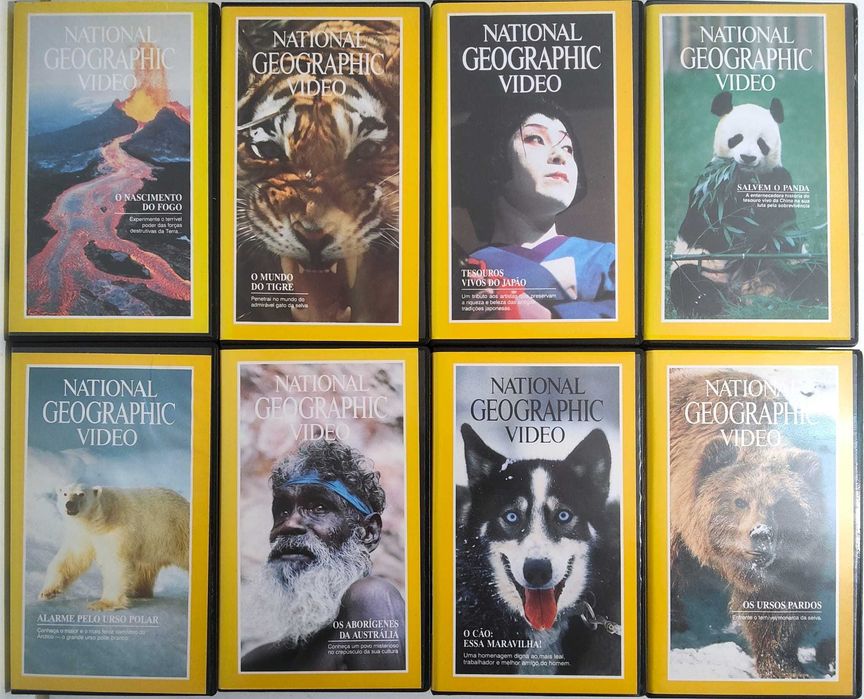 Coleção Completa National Geographic Video – 31 Cassetes VHS Ref: VI