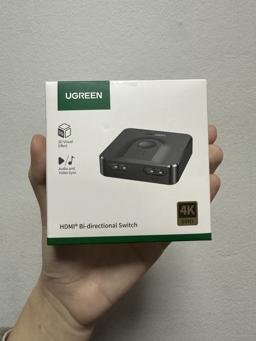 Двонаправлений перемикач (спліттер) Ugreen HDMI.