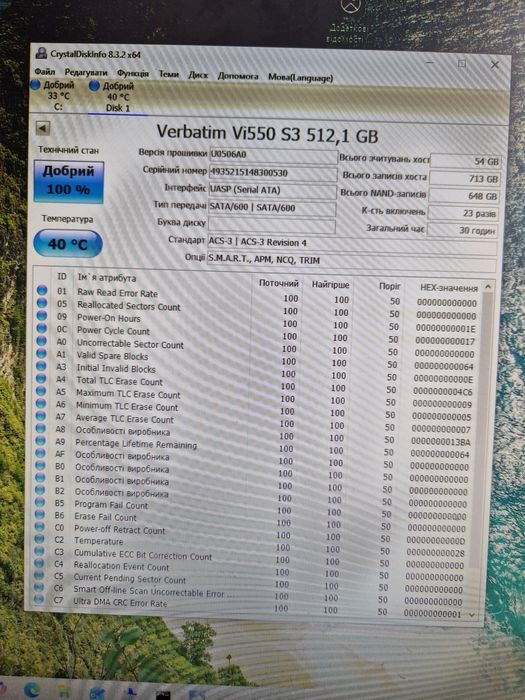 Ssd 500gb  диски для ноутбука або ПК Стан гарний