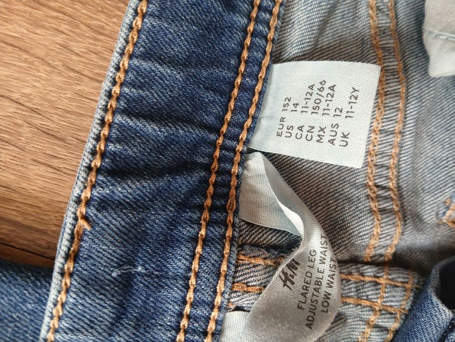 Jeansy dziewczęce H&M, rozmiar 152