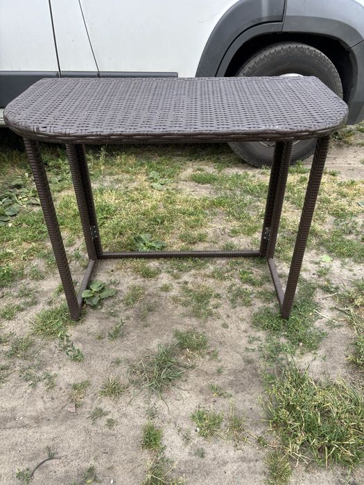 Zestaw ogrodowy narożnik technoratan + stolik