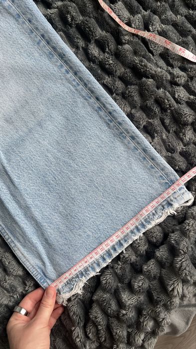 Zara джинси кюлоти блакитні high rise culottes