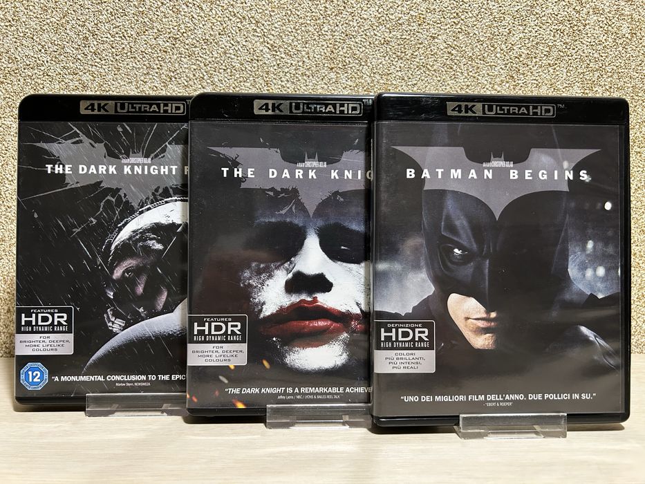 4K Ultra HD Blu-ray К.Нолан Темный рыцарь 1 - 3 с переводом.