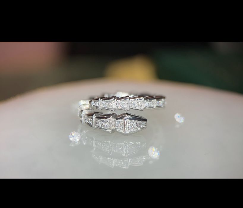 Кольцо с бриллиантами 0.70ct в стиле булгари BVLGARI serpenti