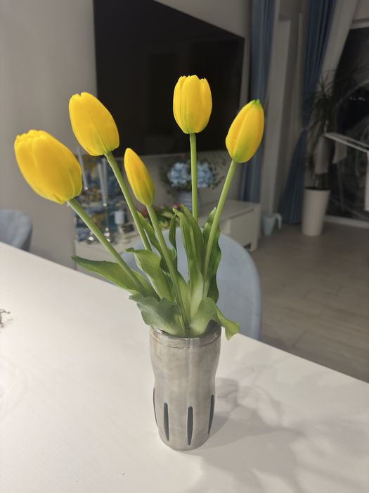 Тюльпани гелеві штучні 5 шт - 250 грн
