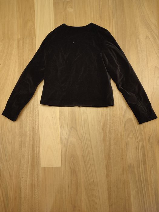 Blazer em veludo preto Massimo Dutti Tam11/12