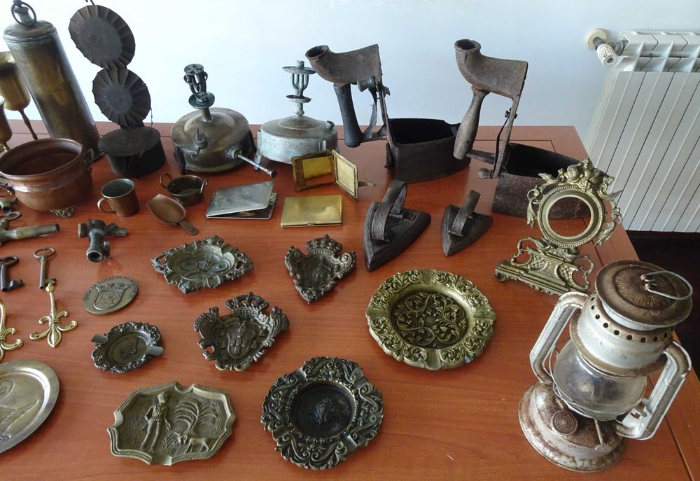 Peças Antigas Vintage (50 a 150 anos) em Cobre, Latão, Ferro Fundido, Chapa