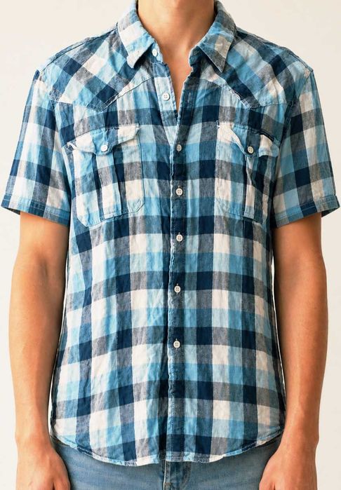Koszula w Kratę, Pepe Jeans, Slim Fit, Rozm. L, Stan BDB
