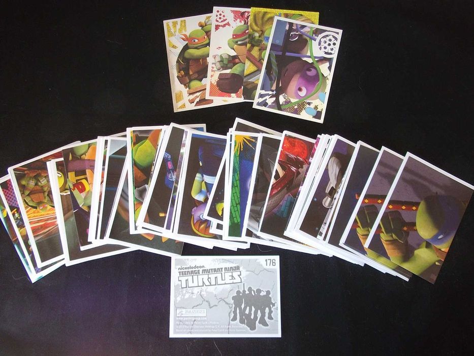 Cromos caderneta Teenage Mutant Ninja Turtles 2013 e 2014