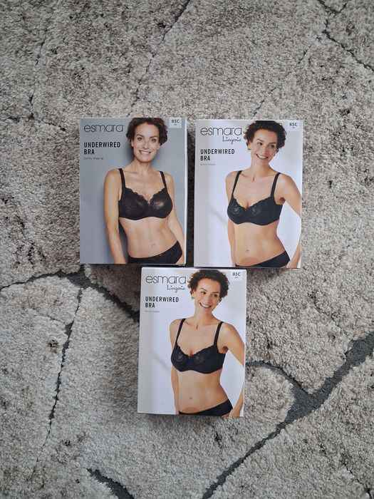 NOWE biustonosze 85C - 3 szt. Esmara