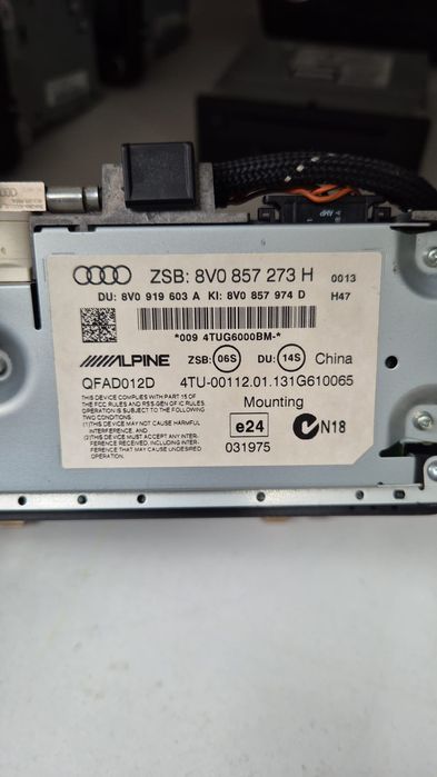 Ecrã multimédia display módulo GPS Audi A3 Sportback