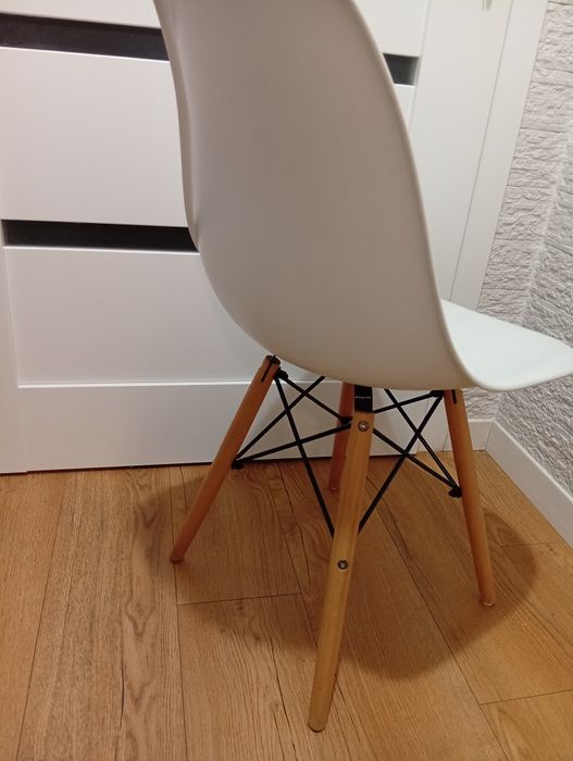 Krzesła skandynawskie, krzesła do jadalni, 6 sztuk