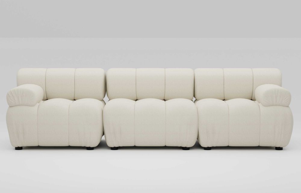 Nowoczesna sofa modułowa "CLOUDY" beżowa 3osobowa!