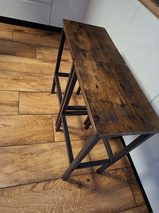 Hokery loft wysokie taborety barowe x 2