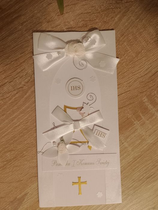 Kartka z okazji Pierwszej Komunii Świętej z kopertą